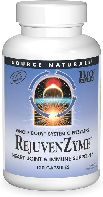 Source Naturals RejuvenZyme - For Heart, Joint & Immune Support - 120 Capsules