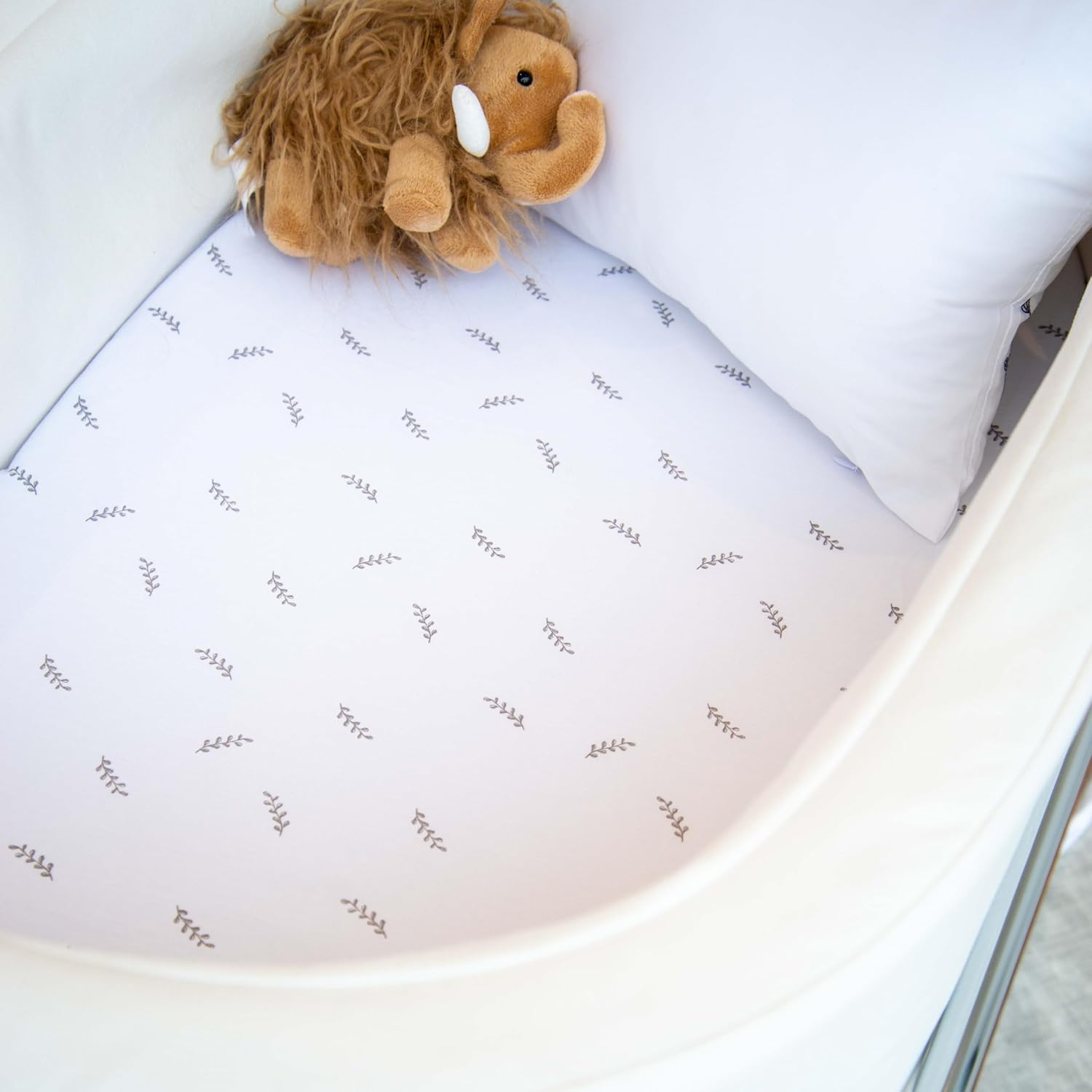 Bassinet Sheet Set 2 Pack - Baby Bassinet Sheets With 100% Jersey Cotton - Bassinet Sheets For Baby Girl And Boy (Bassinet, Forest Grey)