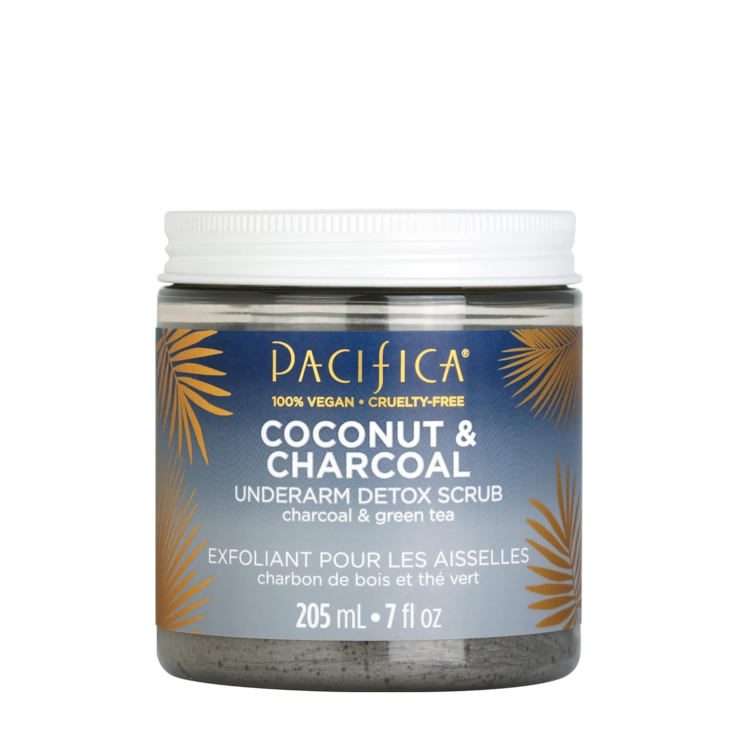 Pacifica Beauty, Coconut and Charcoal Underarm Detox Body Scrub, For Natural Deodorant Users, Aluminum Free, Safe for Sensitive Skin, Vegan & Cruelty Free