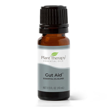 Plant Therapy Gut Aid Essential Oil Blend 10 Ml (1/3 Oz) 100% Pure, Undiluted, Natural Aromatherapy For Upset Stomach Relief