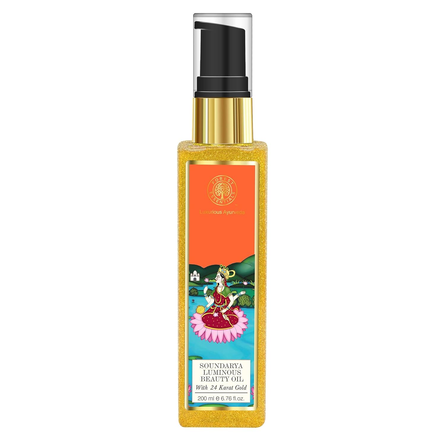 Forest Essentials Soundarya Beauty Body Oil 200 Ml By Indianmedicalstore
