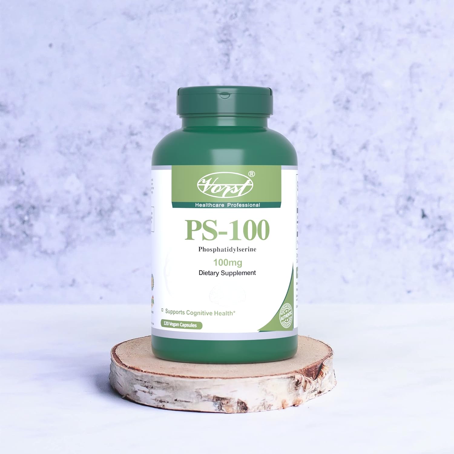 Vorst Phosphatidylserine 100mg 120 Vegan Capsules (PS-100) | Helps Cog