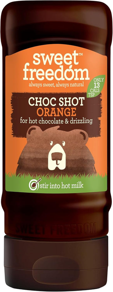 Sweet Freedom - Choc Shot Raspberry For Hot Chocolate & Drizzling - Only 13 Calories Per Teaspoon - For Milk Shakes, Desserts, Pancakes - Healthy Baking - Vegan & Plant Based - 320G, Pack Of 1