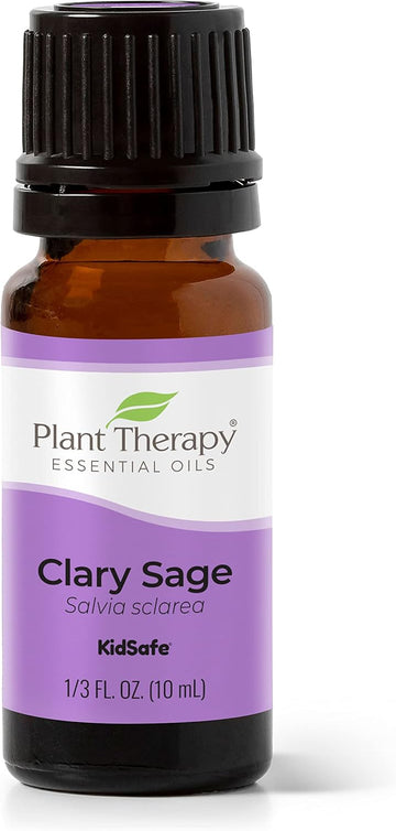 Plant Therapy Clary Sage Essential Oil 100% Pure, Undiluted, Natural Aromatherapy, Therapeutic Grade 10 Ml (1/3 Oz)