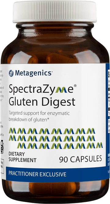 Metagenics Spectrazyme Gluten Digest - Digestive Enzyme - Help Digest Wheat, Barley & Rye Grains* - Gut Health Supplement* - Non-Gmo, Gluten-Free & Vegetarian - 90 Capsules