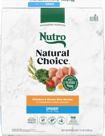 Nutro Natural Choice Puppy Dry Dog Food, Chicken And Brown Rice Recipe, 13 Lbs