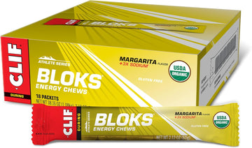 Clif Bloks - Margarita Flavor With 3X Sodium - Energy Chews - Non-Gmo - Plant Based - Fast Fuel For Cycling And Running - Quick Carbohydrates And Electrolytes - 2.12 Oz. (18 Count)