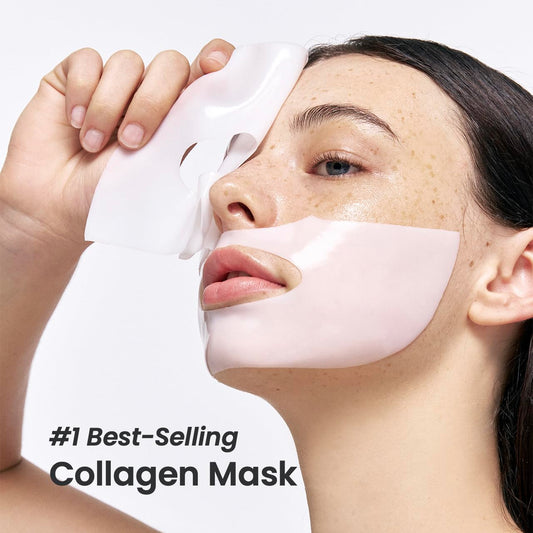 Biodance Bio-Collagen Real Deep Mask, Hydrating Overnight Hydrogel Mask, Pore Minimizing, Elasticity Improvement, 34G X16Ea