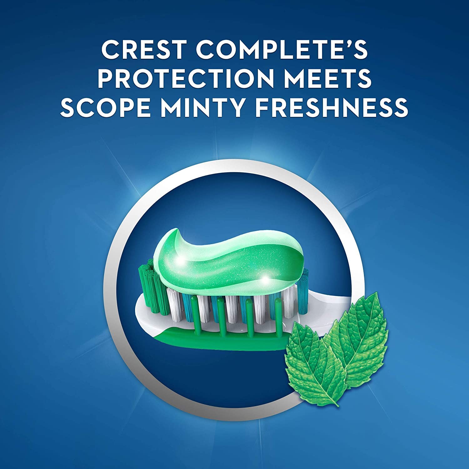 Crest + Scope Complete Whitening Toothpaste - Pack of 3, 5.4 Oz Tubes - Anticavity Fluoride Toothpaste - Fresh Breath, Kills Germs - Tartar Protection, Enamel Protection - Minty Fresh Flavor : Health & Household