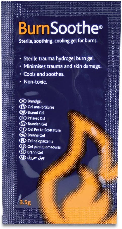 Reliance Medical - Burnsoothe/Reliburn Burn Blot Sachet - Sterile, Non-Toxic, Soothing, Cooling Gel For Burns To Minimise Trauma And Skin Damage (Box Of 25 - 3.5 G Per Single Use Unit)