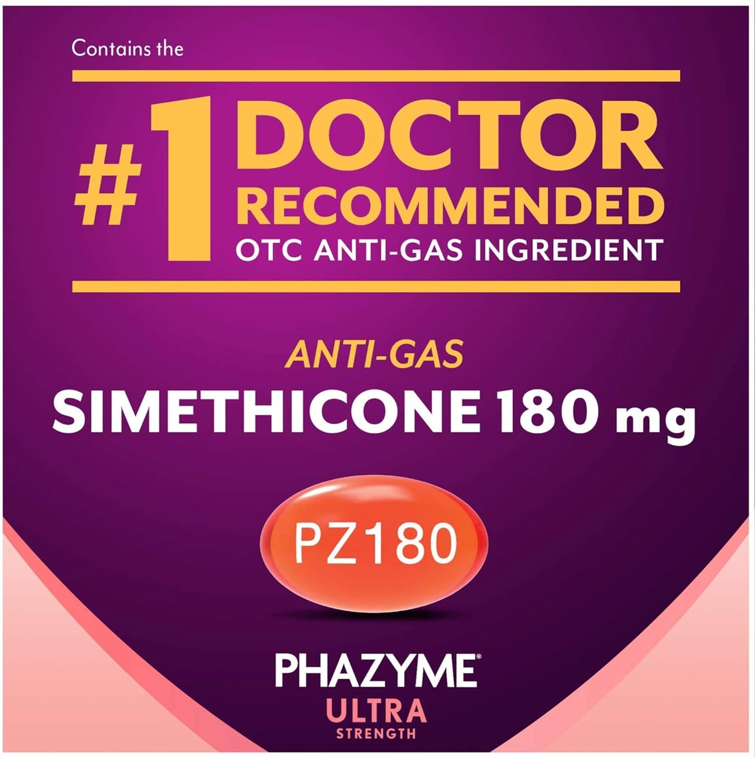 Phazyme Ultra Strength Gas & Bloating Relief, Works in Minutes, 48 Fast Gels : Health & Household