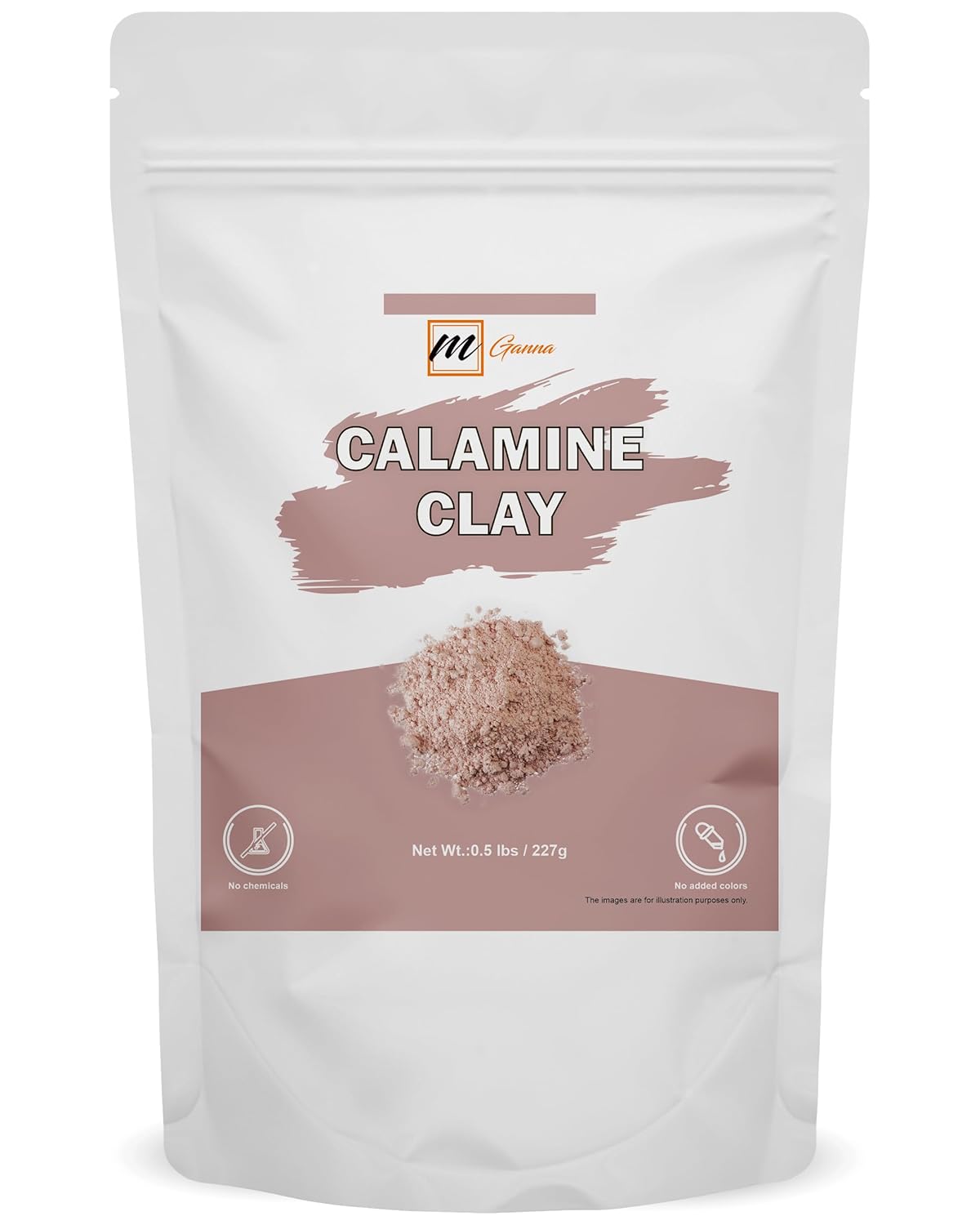100% Natural Calamine Clay Powder For Hair Masks, Scrubs, Lotion And Soap Making 0.5 Lbs / 227 Gms