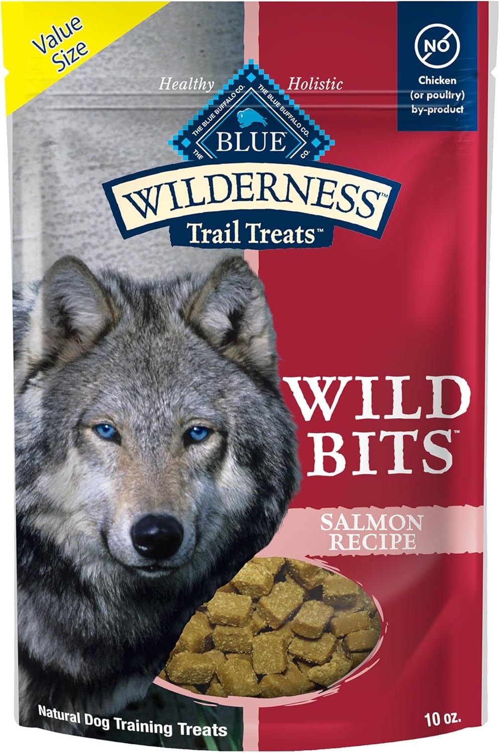Blue Buffalo Wilderness Trail Treats Wild Bits Training Treats For Dogs, Grain-Free Dog Treats, Salmon Recipe, 10-Oz. Bag