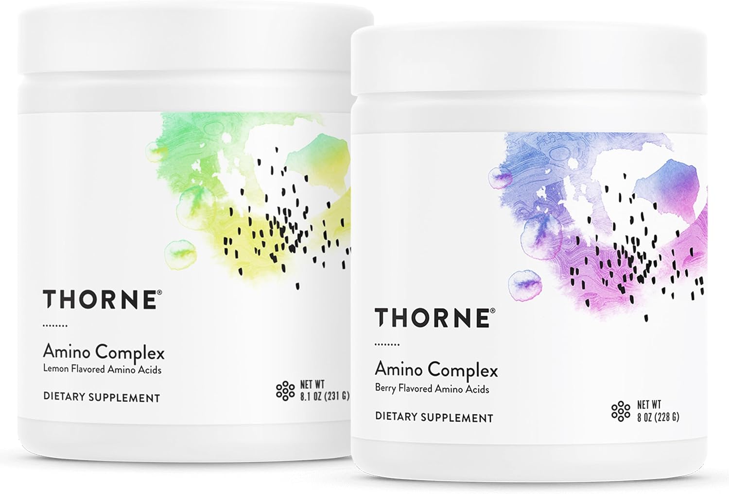 Thorne Amino Complex Bundle - Promotes Lean Muscle Mass And Energy Production - Lemon & Berry Flavors