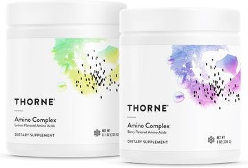 Thorne Amino Complex Bundle - Promotes Lean Muscle Mass And Energy Production - Lemon & Berry Flavors