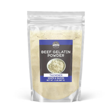 Birch & Meadow Beef Gelatin Powder, 2 Lb, Unflavored, Soup & Sauces, Thickener