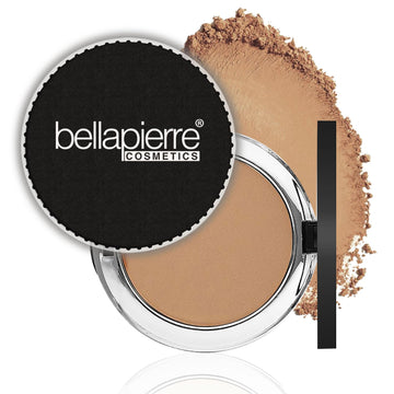 Bellapierre Compact Mineral Foundation Spf 15 | Vegan & Cruelty Free Natural Makeup | Full Coverage Matte Foundation | Hypoallergenic | Oil & Talc Free - 0.35 Oz - Cinnamon