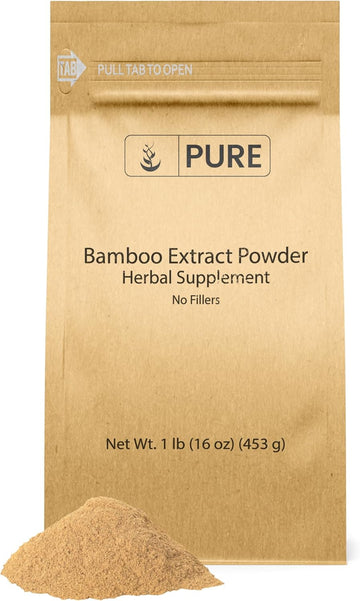 Pure Original Ingredients Bamboo Extract (1Lb) Non-Gmo And Gluten-Free, Herbal Supplement, Lab-Verified (1 Pound)