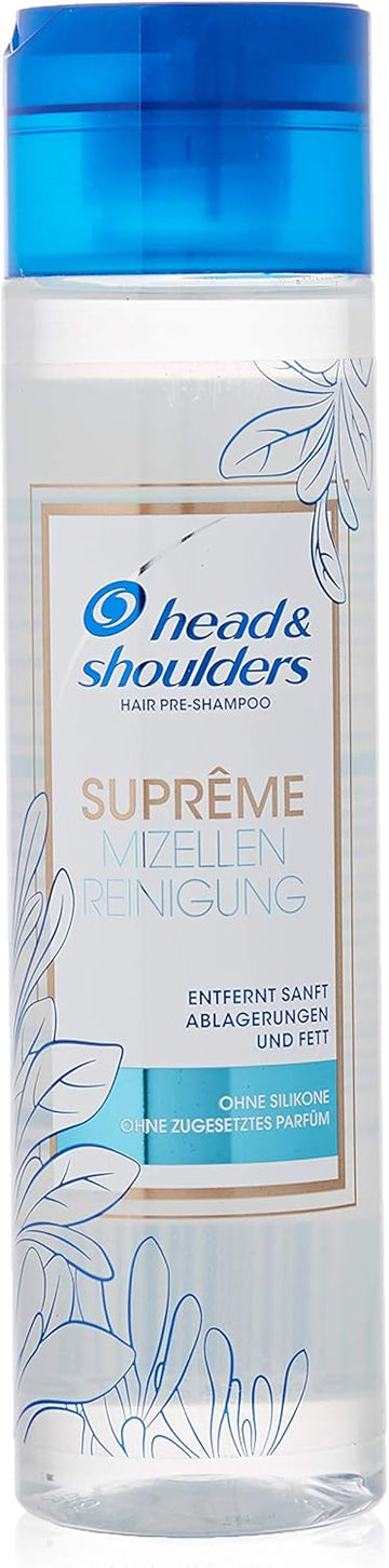 Head & Shoulders Suprême Micellar Cleansing Hair Pre-Shampoo, Silicone 250 Ml, No Added Perfume, Silicone Perfume Micellar Water, Hair Care For Women