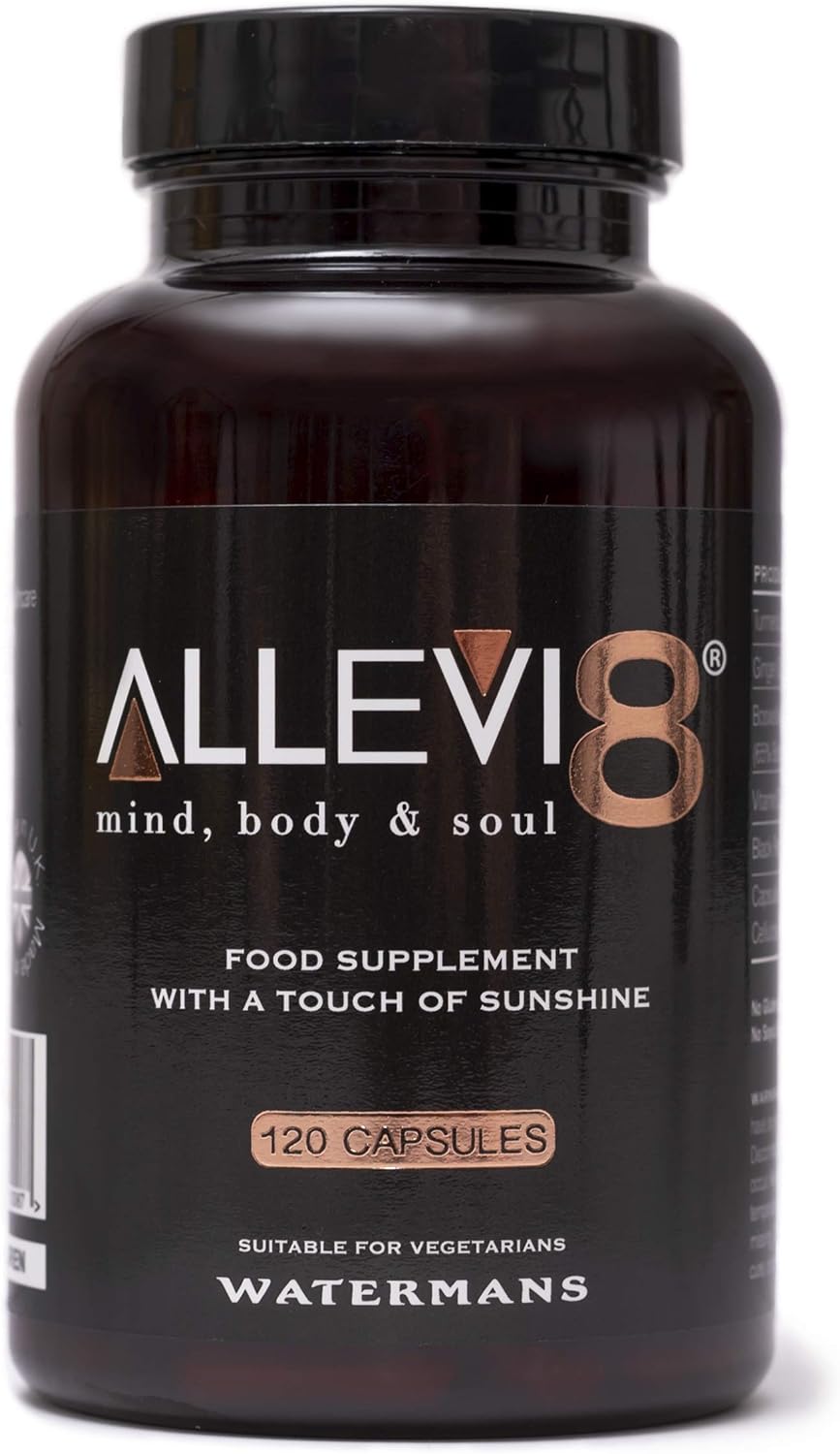 Allevi8 - Ayurvedic Medicine, Frankincense, Turmeric, Ginger, Black Pepper, Vitamin D3. 2 Months Supply in one tub. These Powerful Herbs were Used in Biblical Times