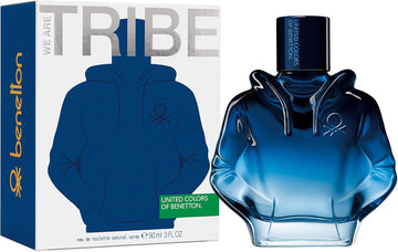 United Colors Of Benetton - We Are Tribe Eau De Toilette For Men - Long Lasting - Young, Modern, Sporty And Casual Scent - Lavender, Wood, Amber And Fruity Notes - Ideal For Day Wear - 90Ml