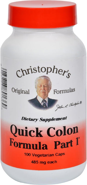 Dr. Christopher's Quick Colon Part 1 - 475 mg - 100 Vegetarian Capsules