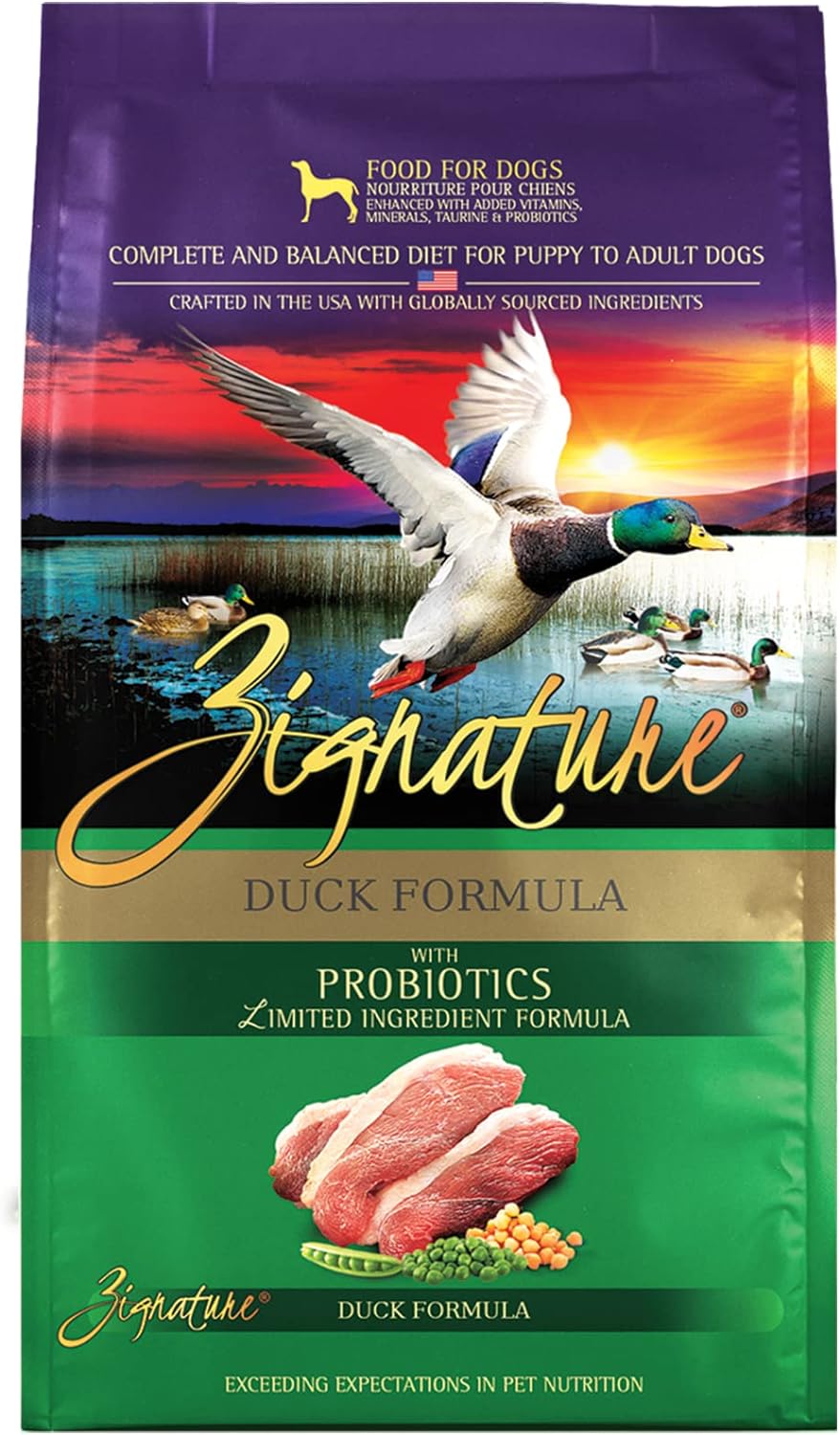 Zignature Duck Limited Ingredient Formula Dry Dog Food 4lb