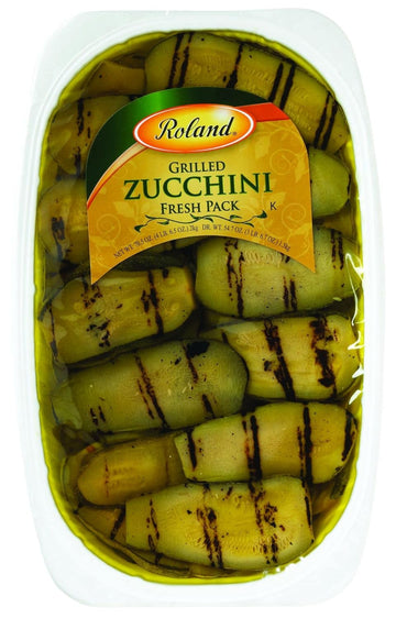 Roland Foods Grilled Zucchini Marinated In Vinegar And Oil, Specialty Imported Food, 70.5-Ounce Package