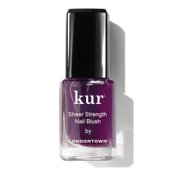 Londontown Sheer Strength Nail Blush - 2-In-1 Tinted Nail Hardener Strengthening Treatment With Jelly Finish, Poppy, 0.40Fl Oz