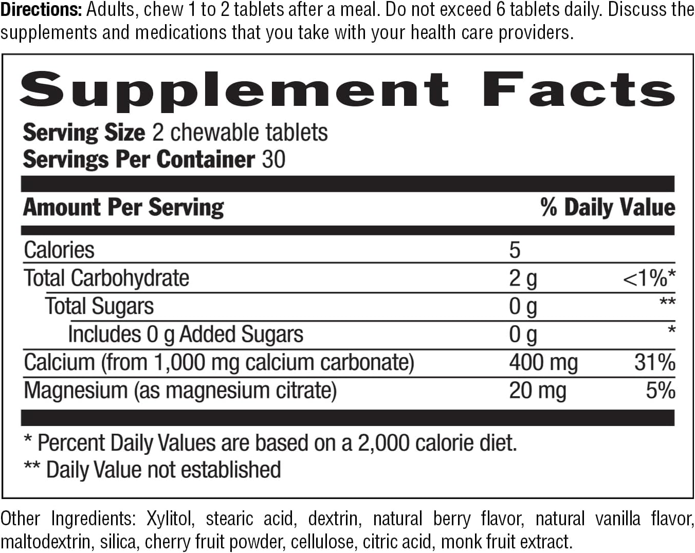Country Life Acid Rescue Chewable Tablets - Certified Vegan & Gluten-Free Heartburn Relief, 400Mg Calcium & Magnesium, Non-Gmo, Sugar-Free Berry Flavor, Supports Bone Health, 60 Count : Health & Household