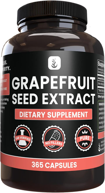 Pure Original Ingredients Grapefruit Seed Extract (365 Capsules) No Magnesium Or Rice Fillers, Always Pure, Lab Verified