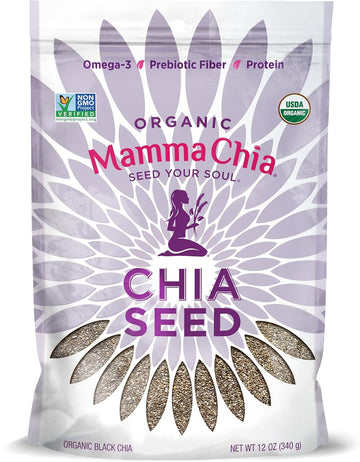 Mamma Chia Organic Chia Seeds, Black, 12 Ounce (Pack of 1)