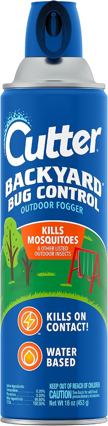 Cutter Backyard Bug Control Outdoor Fogger (6 Pack), Kills Mosquitoes, Fleas & Listed Ants, 16 Fl Ounce