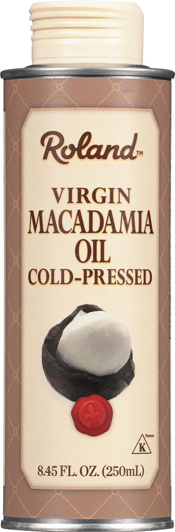 Roland Foods Virgin Macadamia Oil, Cold Pressed, Specialty Imported Food, 8.45 Fl Oz Can