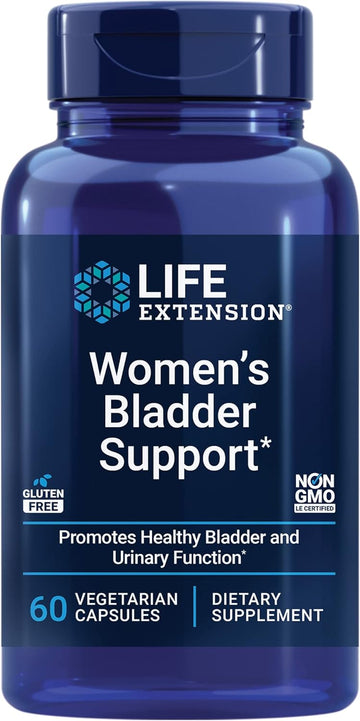Life Extension Women'S Bladder Support – For Bladder Health And Normal Urinary Frequency – Horsetail, Lindera And Three-Leaf Caper Extracts – Non-Gmo – Gluten Free — 60 Vegetarian Capsules