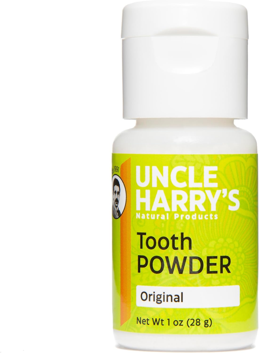 Uncle Harry’s Natural Products Tooth Powder, Save Your Teeth and Gums with 100% Natural Ingredients Pure Plant Essences, Fluoride Free, Gluten Free and Vegan, 1 Ounce