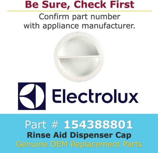 Electrolux 154388801 Frigidare Rinse Aid Dispenser Cap
