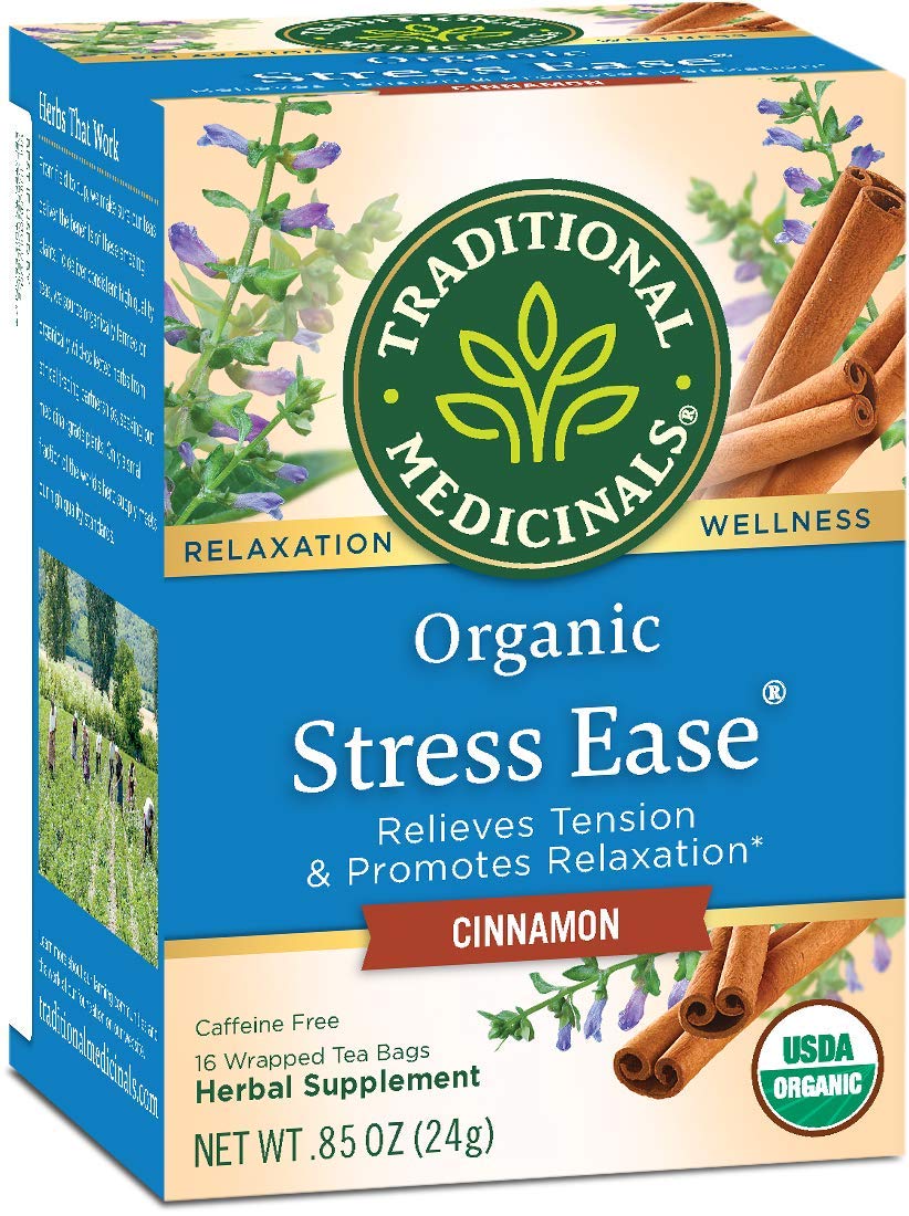 Traditional Medicinals Tea Cinnamon Stress Ease Organic, 16 Ct