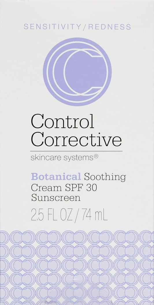 Control Corrective Botanical Soothing Cream Spf 30, 2.5 Oz - Sunscreen, Moisturizers, Sensitive Skin, Calms The Skin & Protects, Wheat Germ Oil, Vitamin E, Humectants, Restores Skin Balance, Rosacea