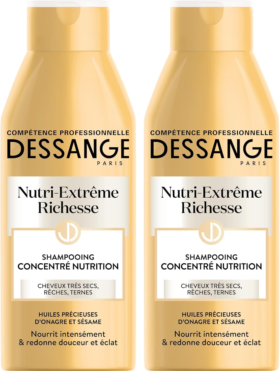 Dessange Nutri-Extrême Richesse Concentrated Nutrition Shampoo For Dry, Very Dry Or Dull Hair - 250 Ml - Set Of 2