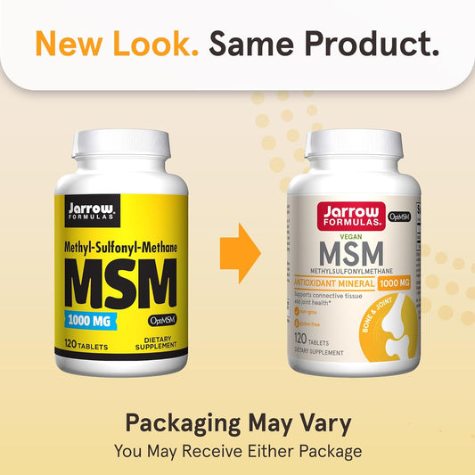 Jarrow Formulas Msm 1000 Mg - 120 Tablets - Methylsulfonylmethane - Im