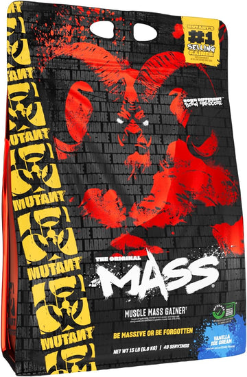Mutant Mass Weight Gainer Protein Powder - High Calorie Protein For Lean Mass, Muscle Build, & Bulking - 5 Pound - Chocolate Peanut Butter