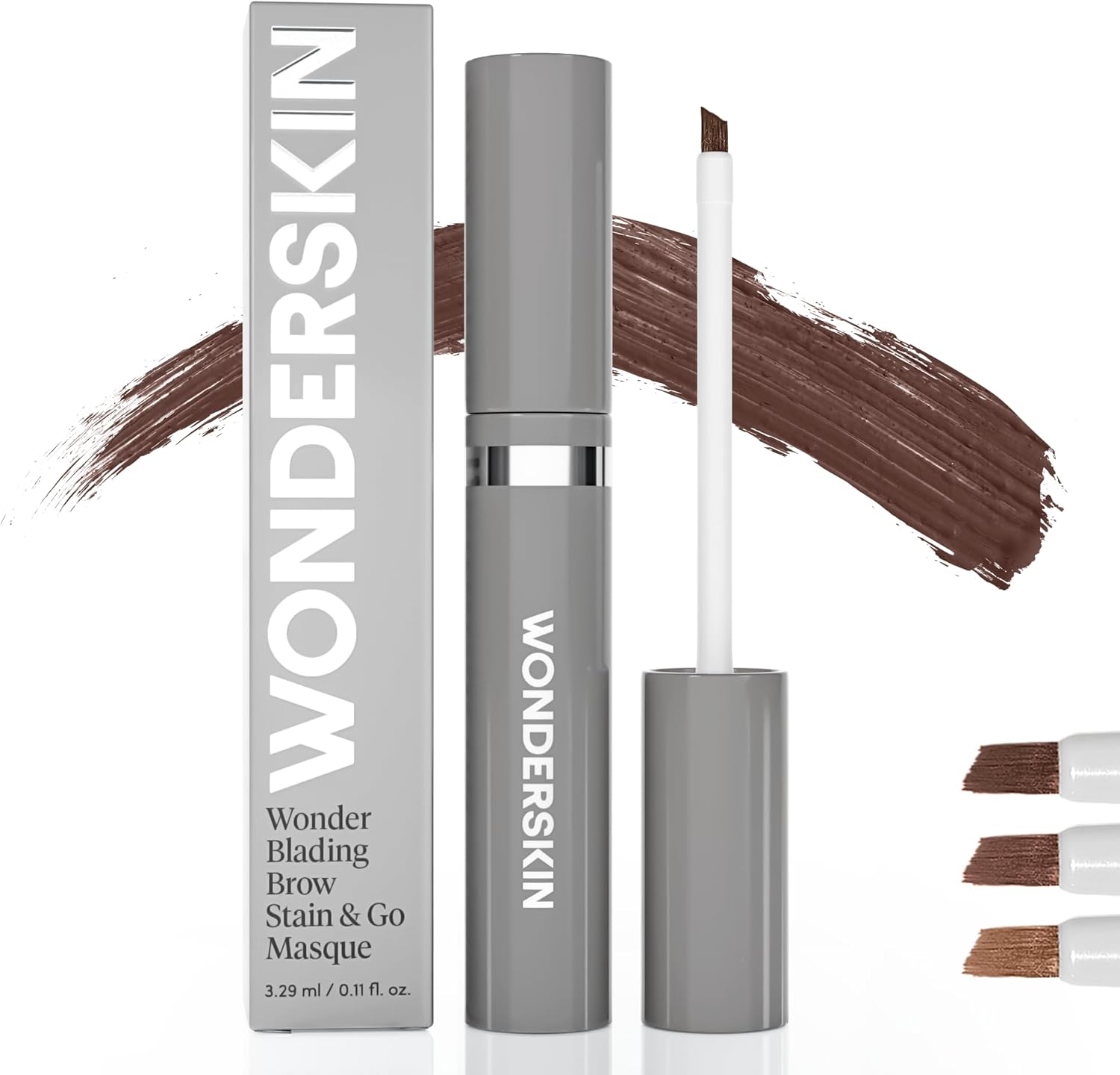 Wonderskin Wonder Blading Brow Stain & Go Masque - Long Lasting Eye Brow Tint, Transfer Proof And Smudge Proof Eyebrow Tint Stain (Blonde)