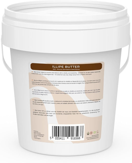 Mystic Moments | Illipe Butter 500G - Pure & Natural Cosmetic Butters Vegan Gmo Free