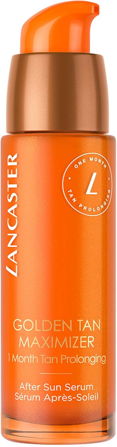 Lancaster Golden Tan Maximizer After Sun Face Serum 30Ml | One Month Tan Prolonging | Natural Tan Accelerator | Soothes And Calms Sun-Exposed Skin | Softens Skin With Velvety Finish