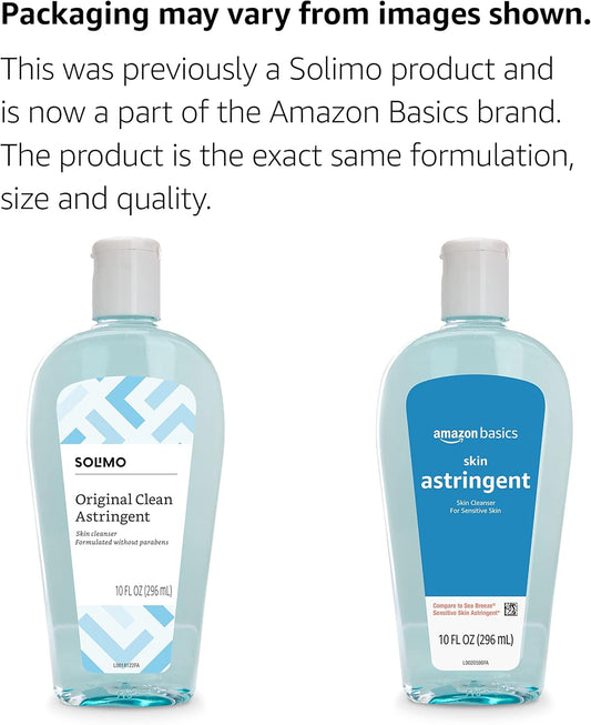 Amazon Basics Original Clean Astringent Skin Cleanser, Fresh Scent, 10 Fl Oz (Previously Solimo)