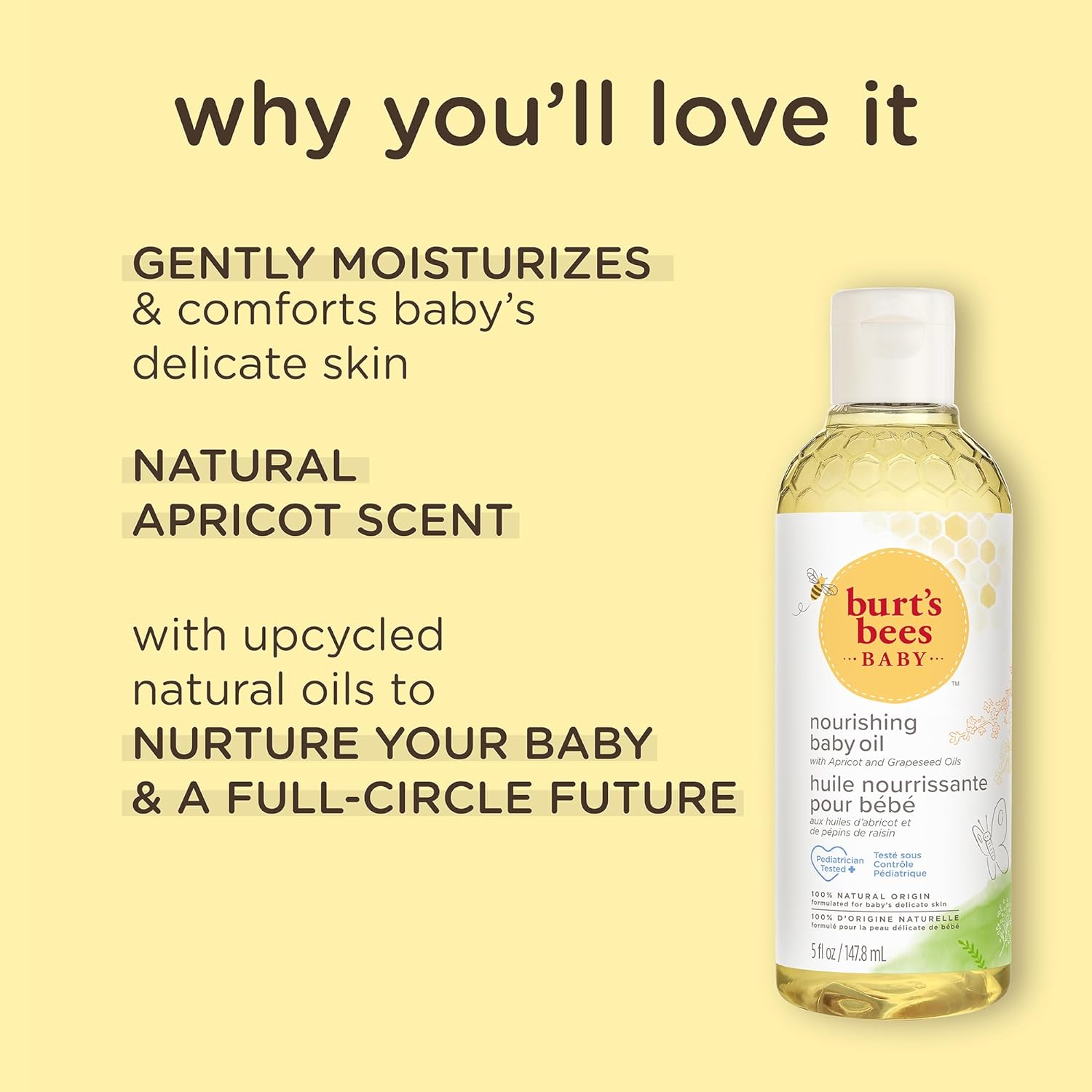 Burts Bees Baby Nourishing Baby Oil, 5 FZ : Baby