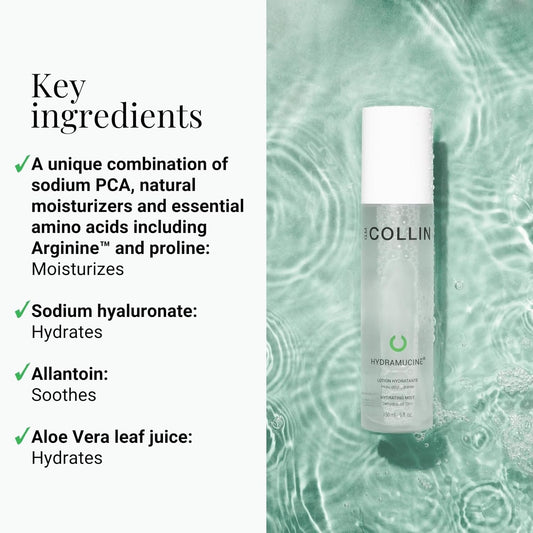 G.M. Collin Hydramucine Hydrating Mist | Gentle Daily Face Mist Spray | Skin Moisturizer For A Dewy Glow