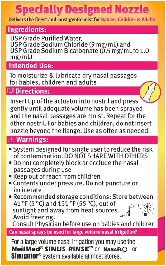 Neilmed Pediamist Pediatric Saline Spray, 2.53 Fl. Oz (Pack Of 1) - Packaging May Vary