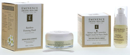 Bundle - 2 Items : Eminence Bamboo Firming Fluid, 1.2 Ounce & Eminence Monoi Age Corrective Night Cream For Face And Neck : Beauty & Personal Care